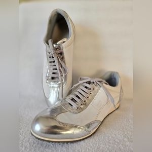 💯Authentic Fendi Silver/White Sneaker 👟